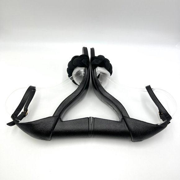 Kaanas‎ Womens Soho Chunky Velvet Braided Block Heel Sandals Heels Shoes 9M - Picture 7 of 13